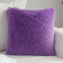 Fuzzy 2024 purple pillow